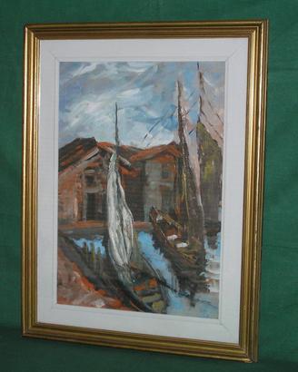 Quadro con barche a vela