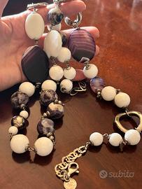 Collana in argento 925 e agata