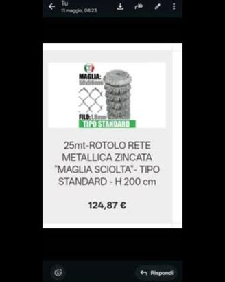 rete per recinzione 