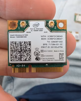 Lotto 23 Schede WiFi WLAN Notebook Intel Ralink