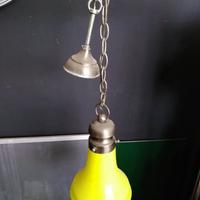 Lampadario vintage Giallo