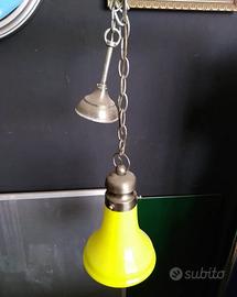 Lampadario vintage Giallo