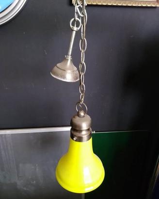 Lampadario vintage Giallo