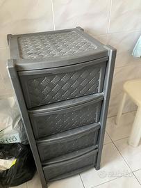 Cassettiera porta tovaglie bagno