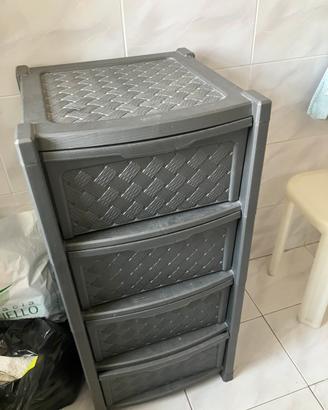 Cassettiera porta tovaglie bagno