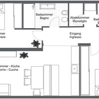 Trilocale con due bagni nel cuore di Brunico