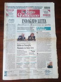 Primi numeri de Il Fatto Quotidiano e di Pubblico