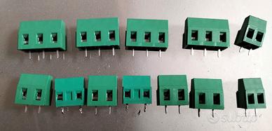 12 x morsettiere da stampato varie misure