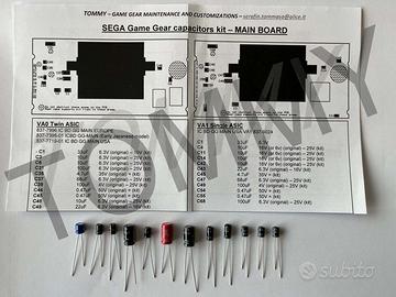 Kit sostituzione condensatori Sega Game Gear