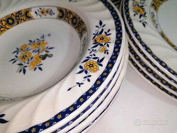 Servizio piatti vintage Saxon Blue Mondovì 12pz