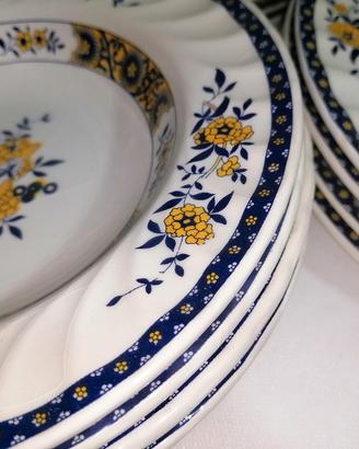 Servizio piatti vintage Saxon Blue Mondovì 12pz