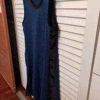 Miniabito blu/nero