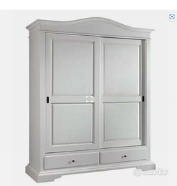 armadio shabby ante scorrevole