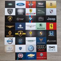 Marche di automobili cards 38 pezzi/ 15x10 cm