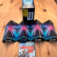 set 4 occhiali 3D samsung ssg-v2100ab + blue ray