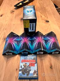 set 4 occhiali 3D samsung ssg-v2100ab + blue ray