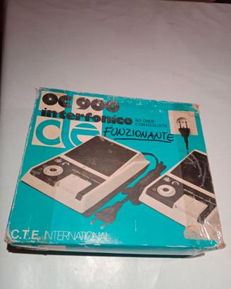 Interfono 0900 onde convogliate C.T.E.