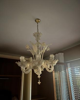 Lampadario in vetro di murano