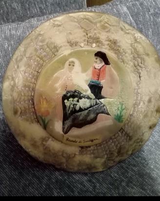 Piatto ceramica In  sardo da da appendere