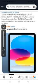 Apple iPad A16 128 GB 11 pollici