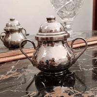zuccheriera vintage in silver plated