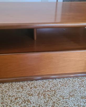 Tavolino da salatto in legno con cassette- 80x40 c