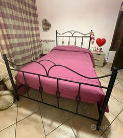 letto in ferro battuto una piazza e mezzo più rete