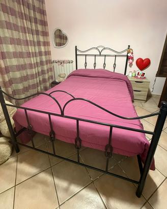 letto in ferro battuto una piazza e mezzo più rete