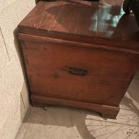 Baule rustico in legno massello - stile vintage