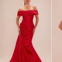 Abito lungo rosso – elegante per eventi / TAGLIA M