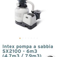 pompa filtro sabbia  piscina intex