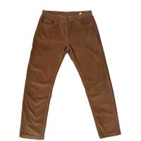 Pantaloni color cammello in Velluto Regular Fit
