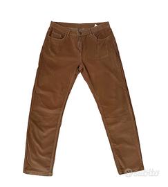 Pantaloni color cammello in Velluto Regular Fit