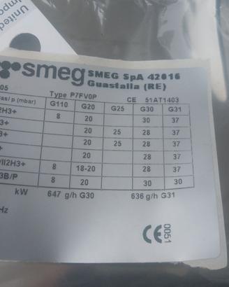 Piano cottura Smeg acciaio