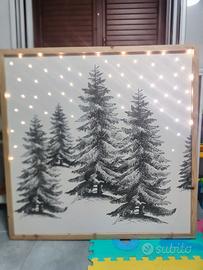 Quadro natalizio a led
