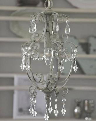 Lampadario Chic Antique e lampade shabby