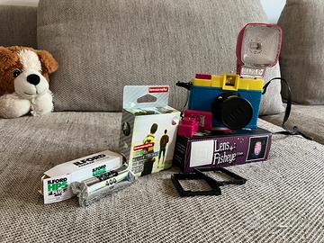 Lomocamera Diana F+ , accessori, rullini