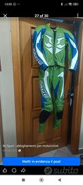 tuta in pelle moto divisibile tg 52