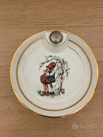 Piatto scaldavivande in porcellana