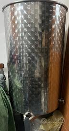 Bidone acciaio 300 litri