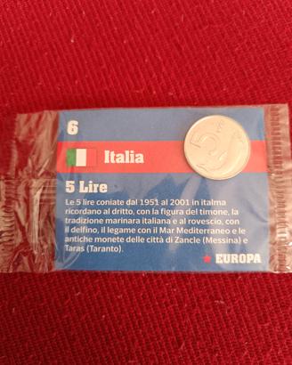 Moneta da 5 lire del 1997 Nesquik 