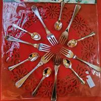 forchette e cucchiaini placcati argento 1000
