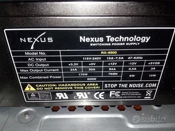 Alimentatore pc 850w Nexus Rx-8500