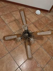Pala a soffitto con 3 luci
