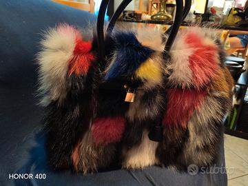 Borsa da donna in vera pelliccia