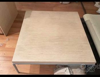 Tavolino in rovere sbiancato,