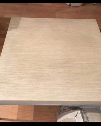 Tavolino in rovere sbiancato,