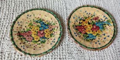 Coppia di  piatti  C.A.M firmati Bedini vintage