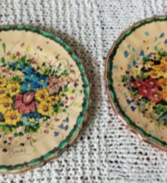 Coppia di  piatti  C.A.M firmati Bedini vintage