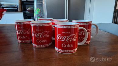 Set 6 tazze Coca Cola